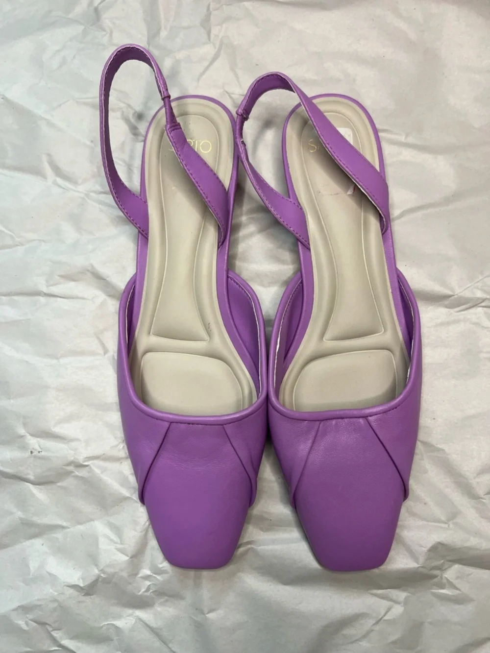 Franco Sarto Debbie Slingback Flats in Lilac Size 7